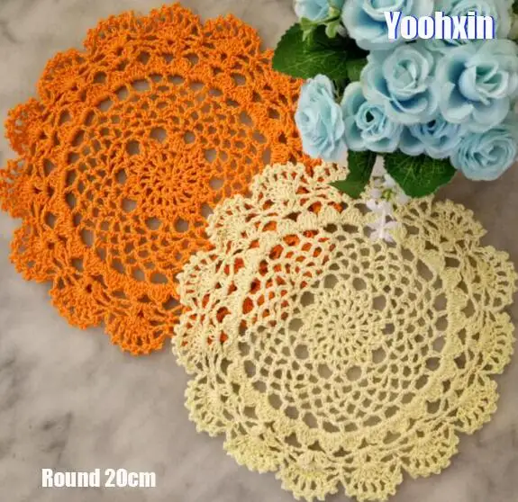 HOT cotton round placemat cup coaster mug kitchen Christmas table place mat cloth lace Crochet tea coffee pan doily Handmade pad
HOT cotton round placemat cup coaster mug kitchen Christmas table place mat cloth lace Crochet tea coffee pan doily Handmade pad