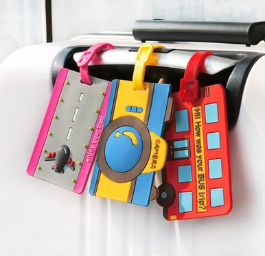 1PCS/LOT New Cartoon luggage tag Rolling suitcase tags Travel plane check card Trunk boarding pass The silicone card
1PCS/LOT New Cartoon luggage tag Rolling suitcase tags Travel plane check card Trunk boarding pass The silicone card