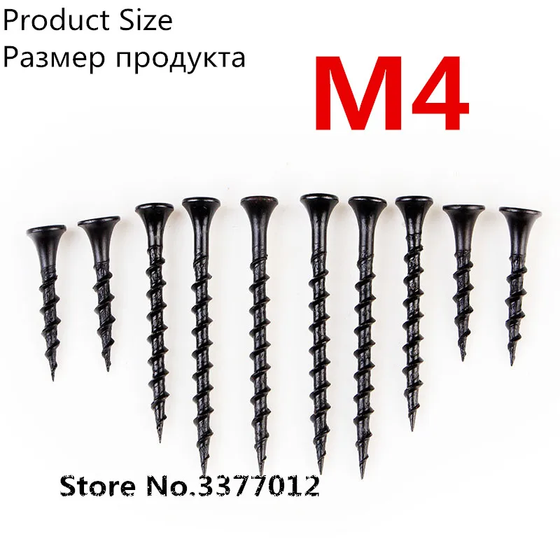 10pcs/lot Flat head self tapping Black hardened countersunk head wood screws M4 Coarse teeth quick tapping screws
10pcs/lot Flat head self tapping Black hardened countersunk head wood screws M4 Coarse teeth quick tapping screws