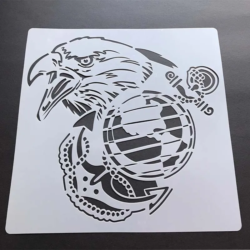 Skeleton head Stencil Airbrush template for Craft Scrapbooking Graffiti