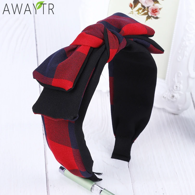 AWAYTR Women's Double-Layer Bow Plaid Headbands Cotton Fashion Headwear Wide Side Girl Headband of Women Hair Accessories
AWAYTR Women's Double-Layer Bow Plaid Headbands Cotton Fashion Headwear Wide Side Girl Headband of Women Hair Accessories