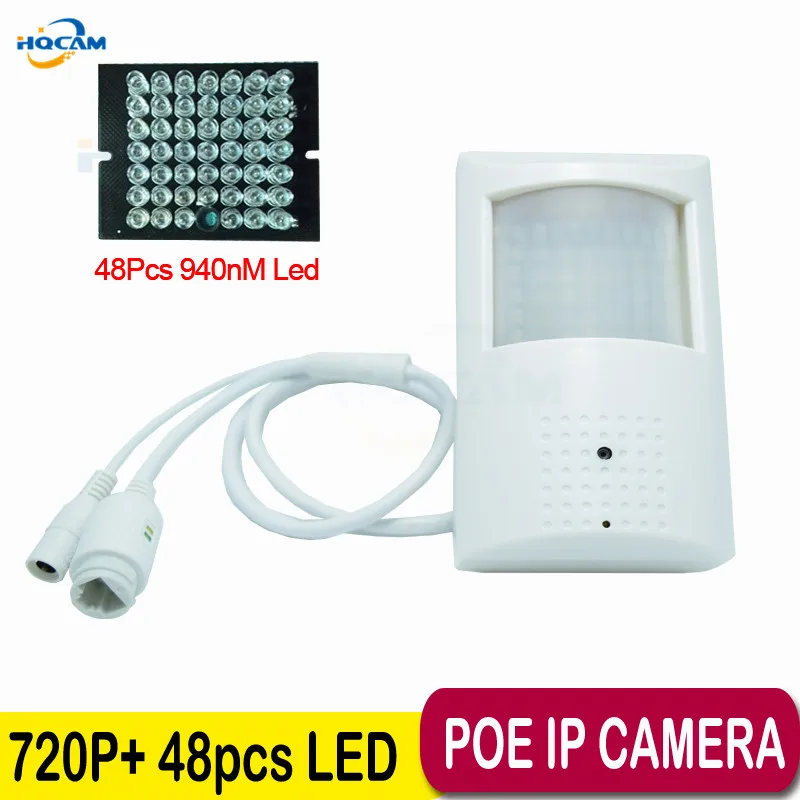 Image 720P poe ip camera Night Vision 940nm infrared ip camera IR POE PIR Style Motion Detector ONVIF IR CUT MINI IP Camera PoE Motion