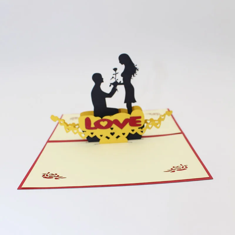 3D Laser Cut Handmade Valentine's Day Propose Show Love Paper Wedding Invitation Greeting Cards with Envelope Creative Gift
3D Laser Cut Handmade Valentine's Day Propose Show Love Paper Wedding Invitation Greeting Cards with Envelope Creative Gift