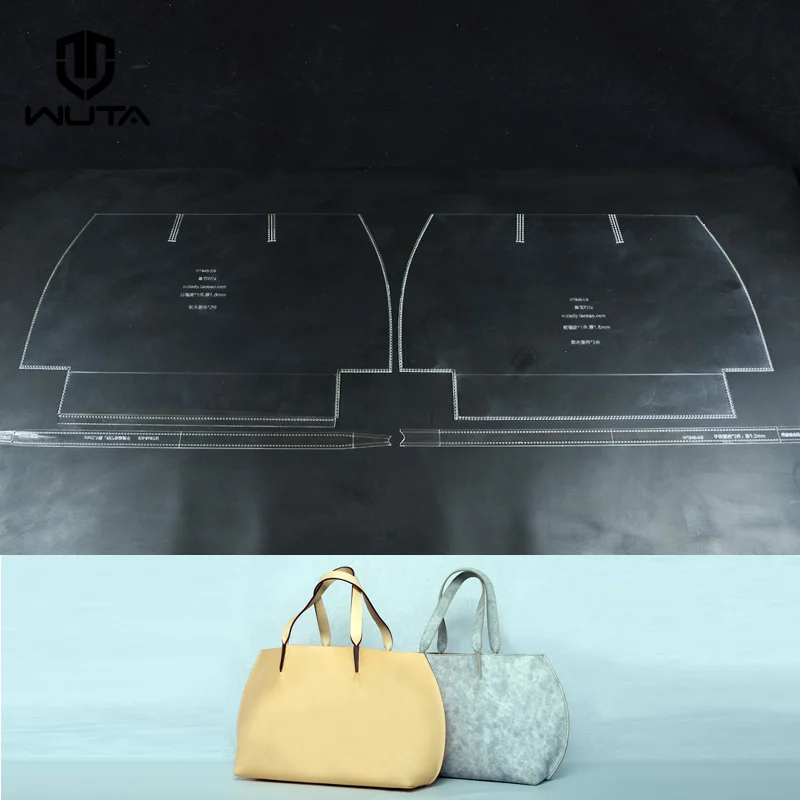WUTA 846 Original Design Handbag Acrylic Template Pattern Set Clear Acrylic Model for DIY Large Bag Leathercraft Handmade Lover
WUTA 846 Original Design Handbag Acrylic Template Pattern Set Clear Acrylic Model for DIY Large Bag Leathercraft Handmade Lover
