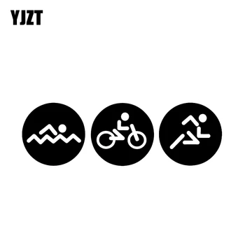 YJZT 16.2*5.1CM Coolest Triathlon Round Decor Car Sticker Vinyl High Quality Accessories Decals C12-0632
YJZT 16.2*5.1CM Coolest Triathlon Round Decor Car Sticker Vinyl High Quality Accessories Decals C12-0632