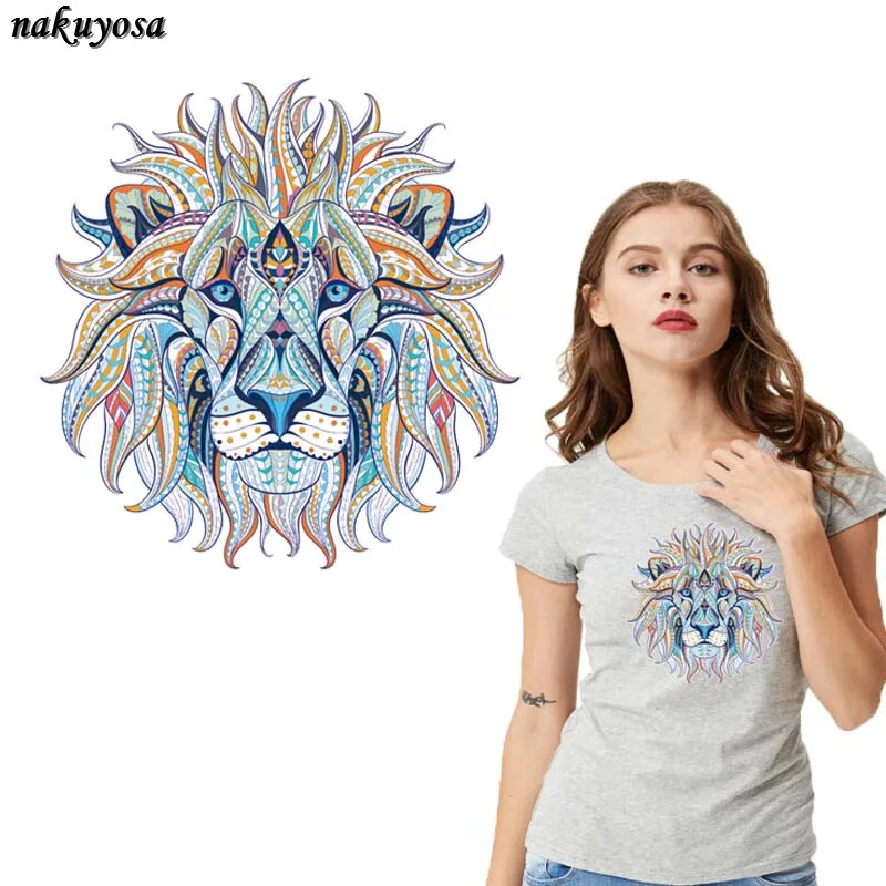 Personality fashion Lion Patches Iron On Patches For Clothes A-level Washable DIY Decoration T-shirt Dresses Appliques 23.5*24CM
Personality fashion Lion Patches Iron On Patches For Clothes A-level Washable DIY Decoration T-shirt Dresses Appliques 23.5*24CM
