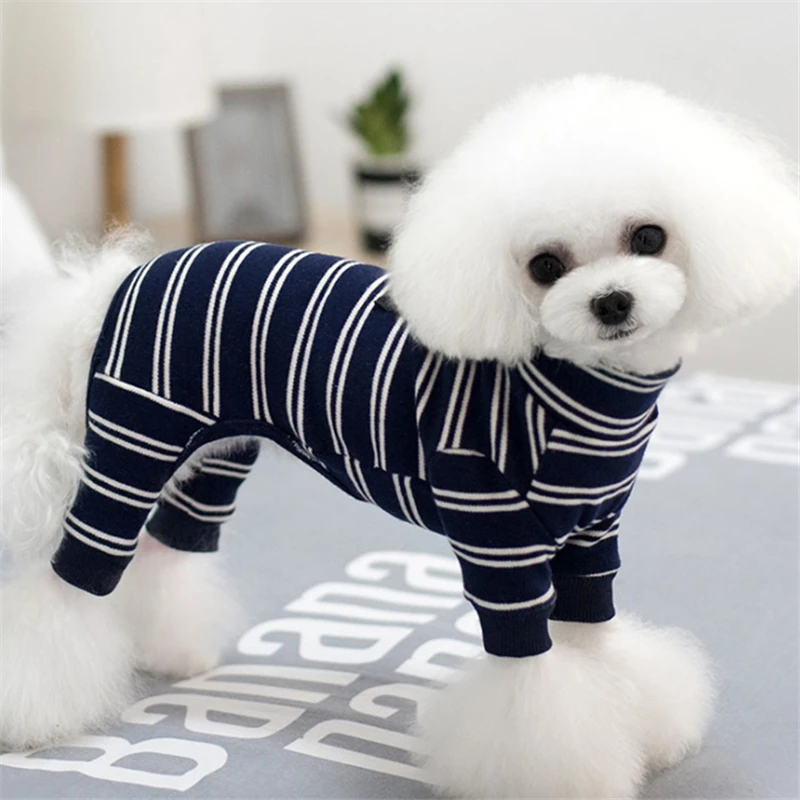 Dog Products Clothes Striped Teddy Chihuahua Small Dog And Middle Big Size Dog Or Cat Jumpsuits Autumn And Winter
Dog Products Clothes Striped Teddy Chihuahua Small Dog And Middle Big Size Dog Or Cat Jumpsuits Autumn And Winter