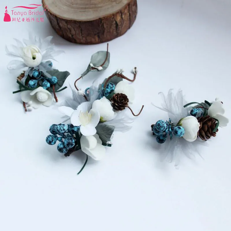 Blue Charming Hairpin Bridal Headwear Pine cones Fairy Mori Wedding Accessoires 3 Pieses ZH019
Blue Charming Hairpin Bridal Headwear Pine cones Fairy Mori Wedding Accessoires 3 Pieses ZH019