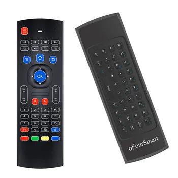 MX3 Axis Gyro Wireless Keyboard Smart Remote Control Motion Sensing Remote Control TV Box Projector Smart TV 2.4G Air Mouse
MX3 Axis Gyro Wireless Keyboard Smart Remote Control Motion Sensing Remote Control TV Box Projector Smart TV 2.4G Air Mouse
