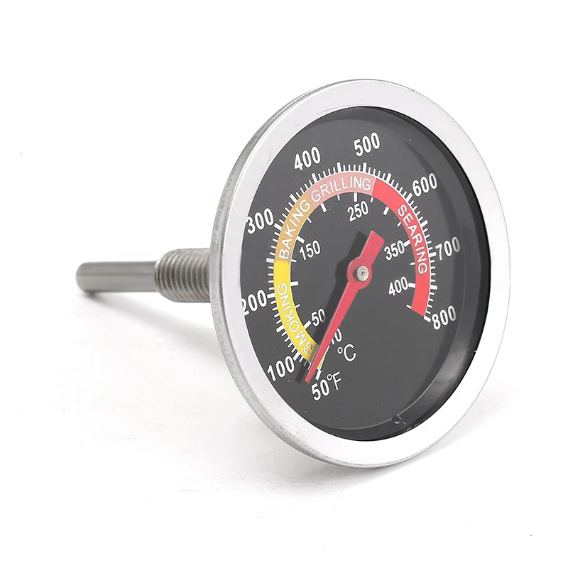 New 50-400 Barbecue BBQ Smoker Grill Stainless Steel Thermometer Temperature Gauge