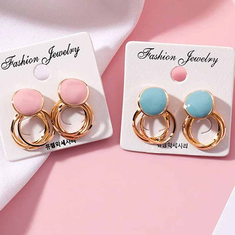 Korean Simple Sweet Hollow Multilayer Circle Round Geometric Stud Earrings for Women Girls Party Charm Jewelry Pendientes Brinco
Korean Simple Sweet Hollow Multilayer Circle Round Geometric Stud Earrings for Women Girls Party Charm Jewelry Pendientes Brinco