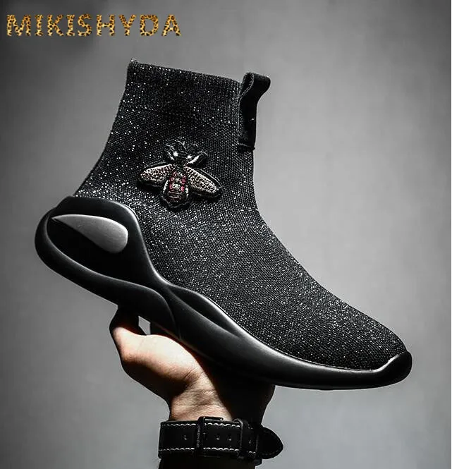 2018 Men Bee Sneaker Hip Hop Shoes Flats Summer Botas Breathable Mens hip-hop Booties Chaussure Homme Elastic Spain Moccasins
2018 Men Bee Sneaker Hip Hop Shoes Flats Summer Botas Breathable Mens hip-hop Booties Chaussure Homme Elastic Spain Moccasins