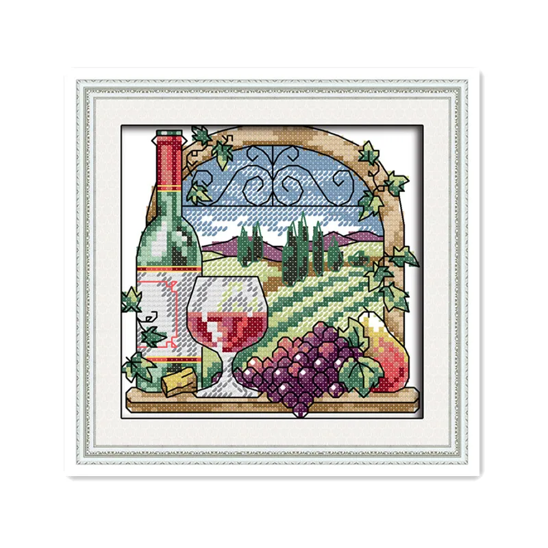 11CT printing cloth 14CT white cloth hand-embroidered wine estate small furniture fabric wall stickers decorative paintings
11CT printing cloth 14CT white cloth hand-embroidered wine estate small furniture fabric wall stickers decorative paintings