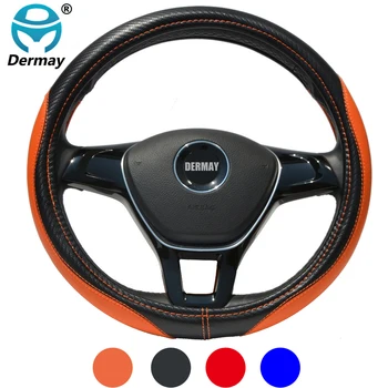 Car Steering Wheel Cover Carbon Fibre for Hyundai Santa-Fe Getz Accent Veloster Ioniq Tucson Solaris Elantra I10 I20 I30 I40
Car Steering Wheel Cover Carbon Fibre for Hyundai Santa-Fe Getz Accent Veloster Ioniq Tucson Solaris Elantra I10 I20 I30 I40