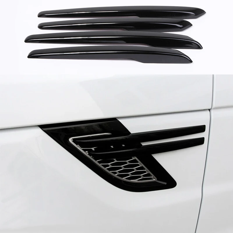 4pcs Black Silver car accessories Chrome Side Wing Air Flow Fender Stripe Cover Trim For Land Rover Range Rover Sport 2014-2017 
4pcs Black Silver car accessories Chrome Side Wing Air Flow Fender Stripe Cover Trim For Land Rover Range Rover Sport 2014-2017