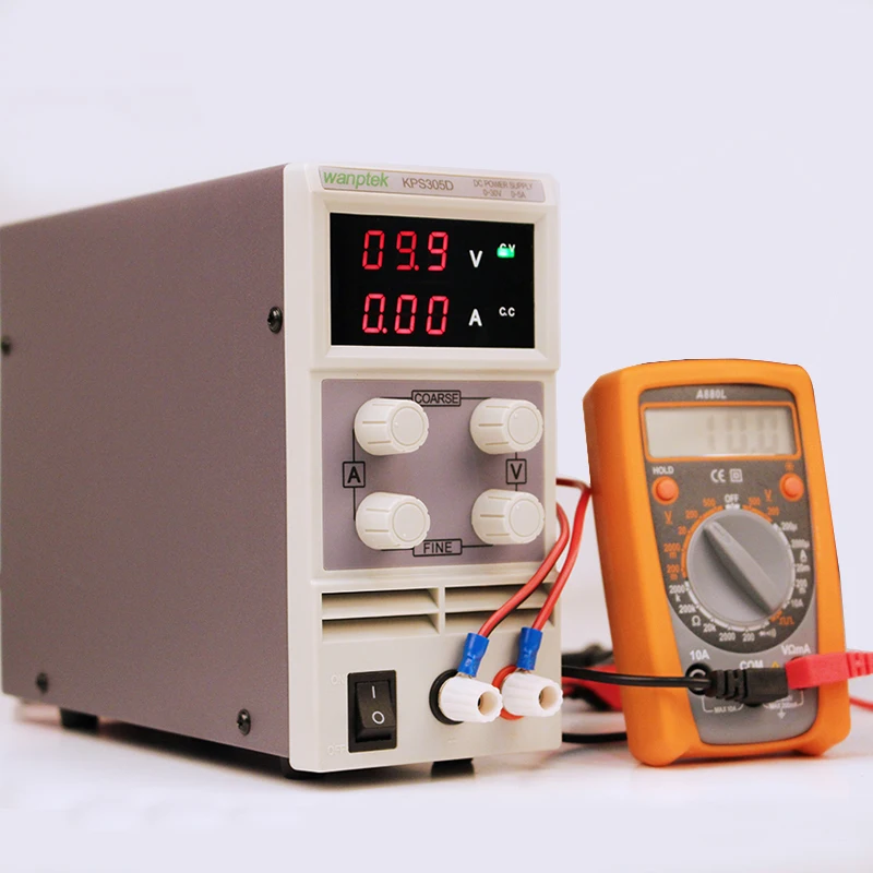 Adjustable laboratory Switch DC power supply KPS305D 30V 5A 0.1V 0.01A Digital Display Voltage Regulators Mini DC Power Supply
Adjustable laboratory Switch DC power supply KPS305D 30V 5A 0.1V 0.01A Digital Display Voltage Regulators Mini DC Power Supply