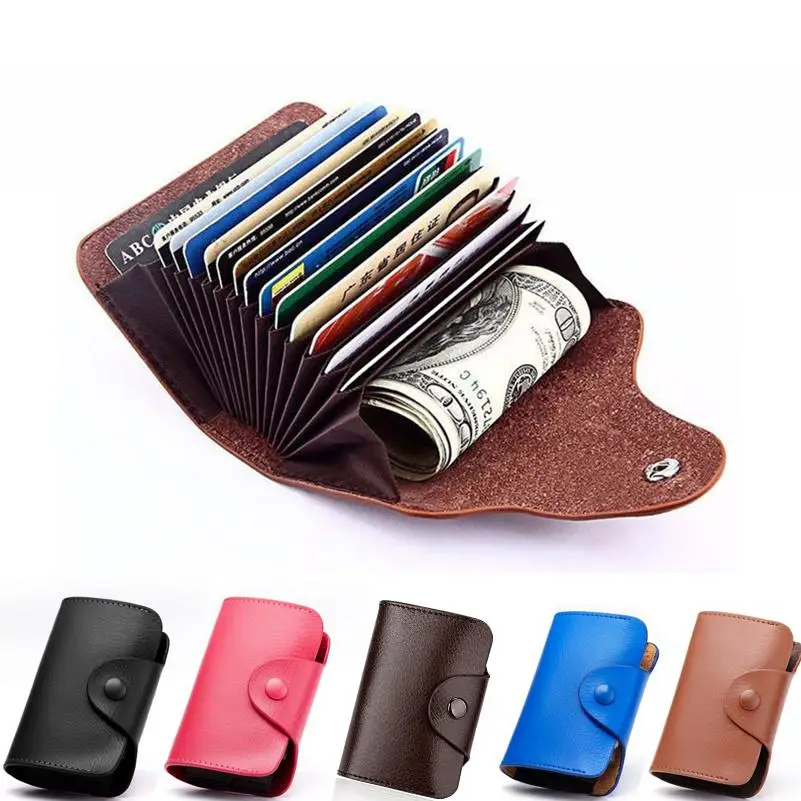 Leather Men ID Credit Card Holder Card Wallet Women Short Purse Protector Organize Solid Business Card Holder
Leather Men ID Credit Card Holder Card Wallet Women Short Purse Protector Organize Solid Business Card Holder