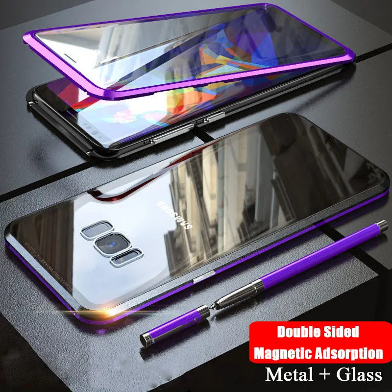 360 Full Coverage Magnetic Case for Samsung A50 A30 A40 A60 A70 A7 A9 2018 S10 Plus S9 S8 Note 9 Double Sided Glass Metal Cover
360 Full Coverage Magnetic Case for Samsung A50 A30 A40 A60 A70 A7 A9 2018 S10 Plus S9 S8 Note 9 Double Sided Glass Metal Cover