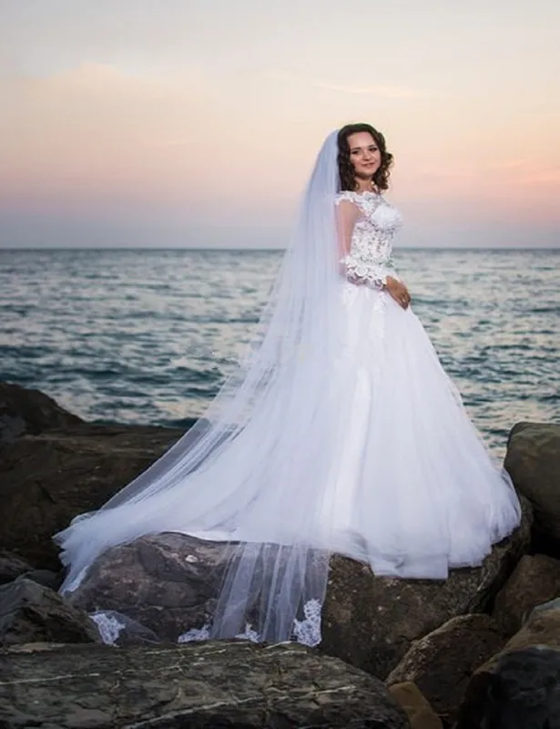 Plus Size Long Sleeve Wedding Dress Lace Sexy luxury Applique Crystal See Through Vintage wedding gowns vestido de noiva 2022
Plus Size Long Sleeve Wedding Dress Lace Sexy luxury Applique Crystal See Through Vintage wedding gowns vestido de noiva 2022