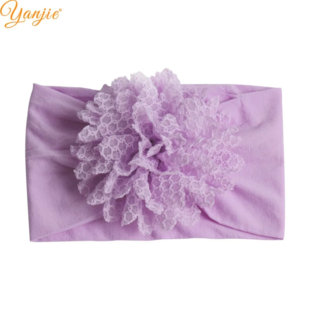 4'' Tulle Flower Nylon Headbands For Girls 2019 Soft Elastic Nylon Hair Bands Kids Solid Turban Head Wrap Hair Accessories
4'' Tulle Flower Nylon Headbands For Girls 2019 Soft Elastic Nylon Hair Bands Kids Solid Turban Head Wrap Hair Accessories