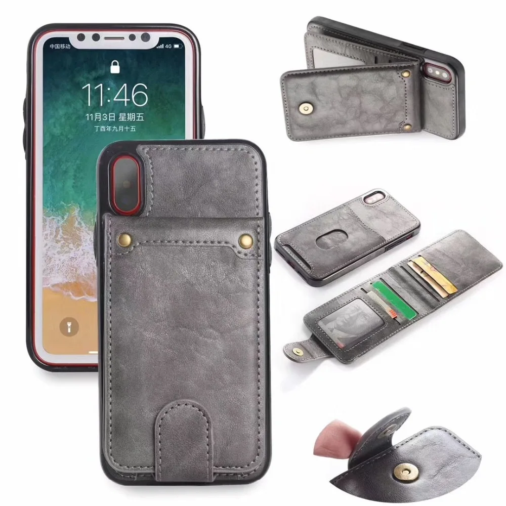 Business Leather Wallet Phone Case For iphone 6/S 7 8 Plus iphone X XR XS XSMAX Money Photograph Card Can Be Holded/Detachable
Business Leather Wallet Phone Case For iphone 6/S 7 8 Plus iphone X XR XS XSMAX Money Photograph Card Can Be Holded/Detachable
