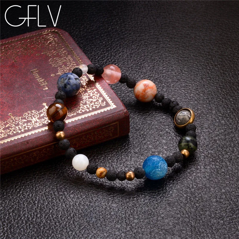 GFLV Lava Volcanic Stone Bracelet Unisex Fashion Natural Stone Universy Planet Beads Bracelet Hot Sale Bracelet For Men B007
GFLV Lava Volcanic Stone Bracelet Unisex Fashion Natural Stone Universy Planet Beads Bracelet Hot Sale Bracelet For Men B007