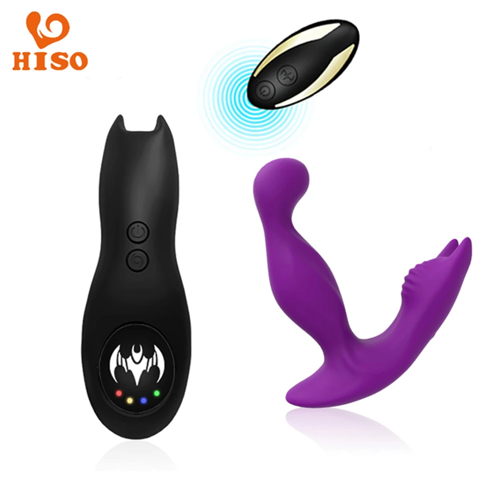 HISO Vibrating Prostate Massager Rotating Anal Vibrator Wireless Plug Gay dildo Remote Control Masturbator 9 Patterns Butt | Красота и