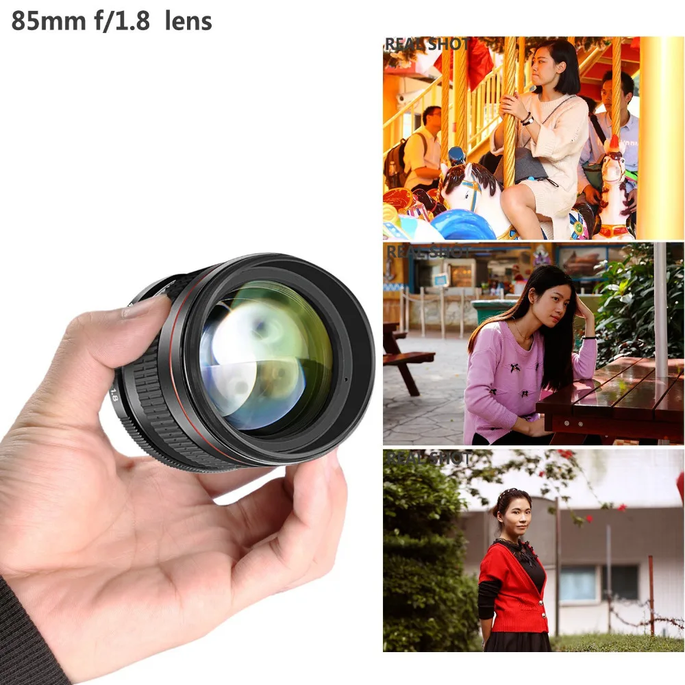 Neewer 85 мм f/1 8 портретный асферический телеобъектив для Nikon D5 D4 D810 D0800 D750 D610 Canon80D 70D 60D