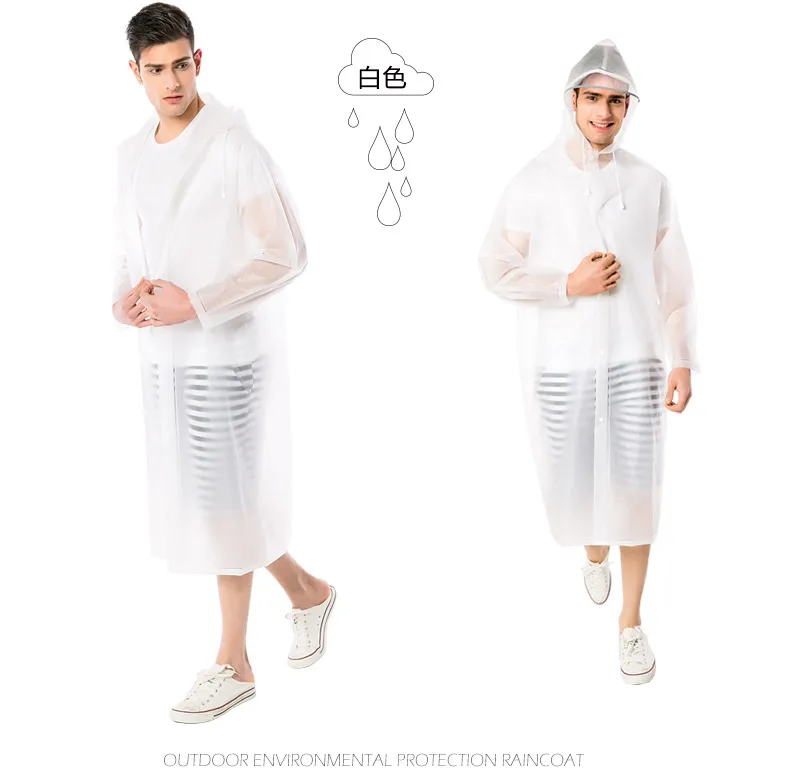 11.High quality Fashion soft Raincoats Reflective Strip Rain Coat With Breathable Mesh Outdoors Rainwear Hooded Woman And Man Universal Rain coats for Adult