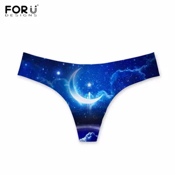 FORUDESIGNS Funny 3D Moon Galaxy Printed Women Sexy Traceless Panties Fashion Elastic G Strings Brand Female Low Waist Thongs
FORUDESIGNS Funny 3D Moon Galaxy Printed Women Sexy Traceless Panties Fashion Elastic G Strings Brand Female Low Waist Thongs