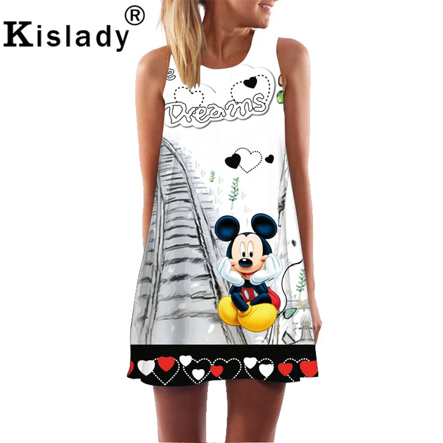 Kislady 2019 Mickey Mouse Sweet Digital Printing Women Dress Vintage Round Neck Party Dress Fashion Off The Shoulder White Dress
Kislady 2019 Mickey Mouse Sweet Digital Printing Women Dress Vintage Round Neck Party Dress Fashion Off The Shoulder White Dress