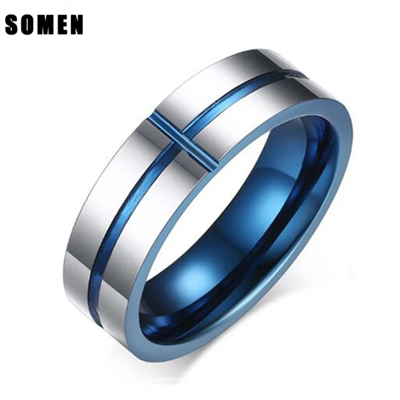 2019 New Arrival 6MM Blue Cross Concave Tank Men Tungsten Carbide Ring High Polish For Party Rings Jewelry anel masculino
2019 New Arrival 6MM Blue Cross Concave Tank Men Tungsten Carbide Ring High Polish For Party Rings Jewelry anel masculino