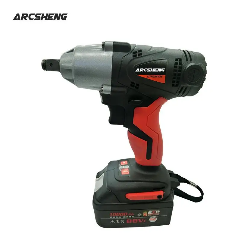 88V 2pcs Lithium Battery Impact Electric Wrench Max Torque 260N.m Cordless Socket Wrench Power Tools w 2pcs Battery
88V 2pcs Lithium Battery Impact Electric Wrench Max Torque 260N.m Cordless Socket Wrench Power Tools w 2pcs Battery