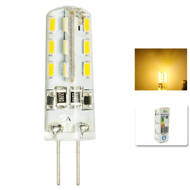 

1 pcs/lot G4 DC12V 3W LED Bulb 24leds SMD 3014 Led Corn Lamp for Crystal Lamp LED Spotlight Bulbs Warm/Cold White