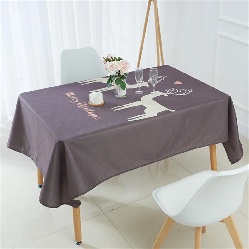 Home Decor Christmas tablecloth Xmas Tree Deer Printed Linen Table Cloth Dust Cover Table Decoration
Home Decor Christmas tablecloth Xmas Tree Deer Printed Linen Table Cloth Dust Cover Table Decoration