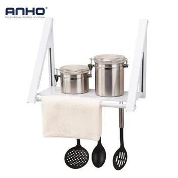 ANHO Kitchen Wall Mount Storage Rack Door Back Hanging shelf with Hooks Cruets Cooking Tools Holder Organizer Accessories White
ANHO Kitchen Wall Mount Storage Rack Door Back Hanging shelf with Hooks Cruets Cooking Tools Holder Organizer Accessories White