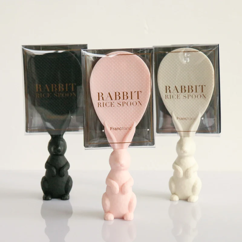 Franc bunny rice spoon non-stick plastic export Japanese Peter rabbit three-dimensional rice shovel white / black /pink
Franc bunny rice spoon non-stick plastic export Japanese Peter rabbit three-dimensional rice shovel white / black /pink