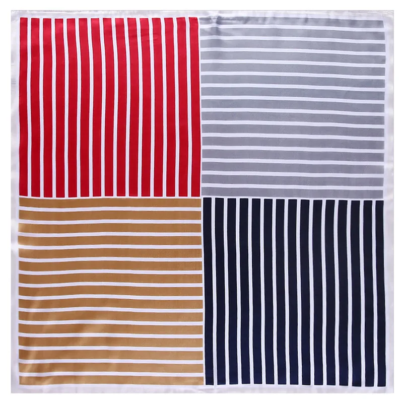 POBING Silk Scarf Women Plaid Striped Silk Foulards Female Neckerchief Small Bandana Square Scarves Lady Accessories 60*60CM
POBING Silk Scarf Women Plaid Striped Silk Foulards Female Neckerchief Small Bandana Square Scarves Lady Accessories 60*60CM