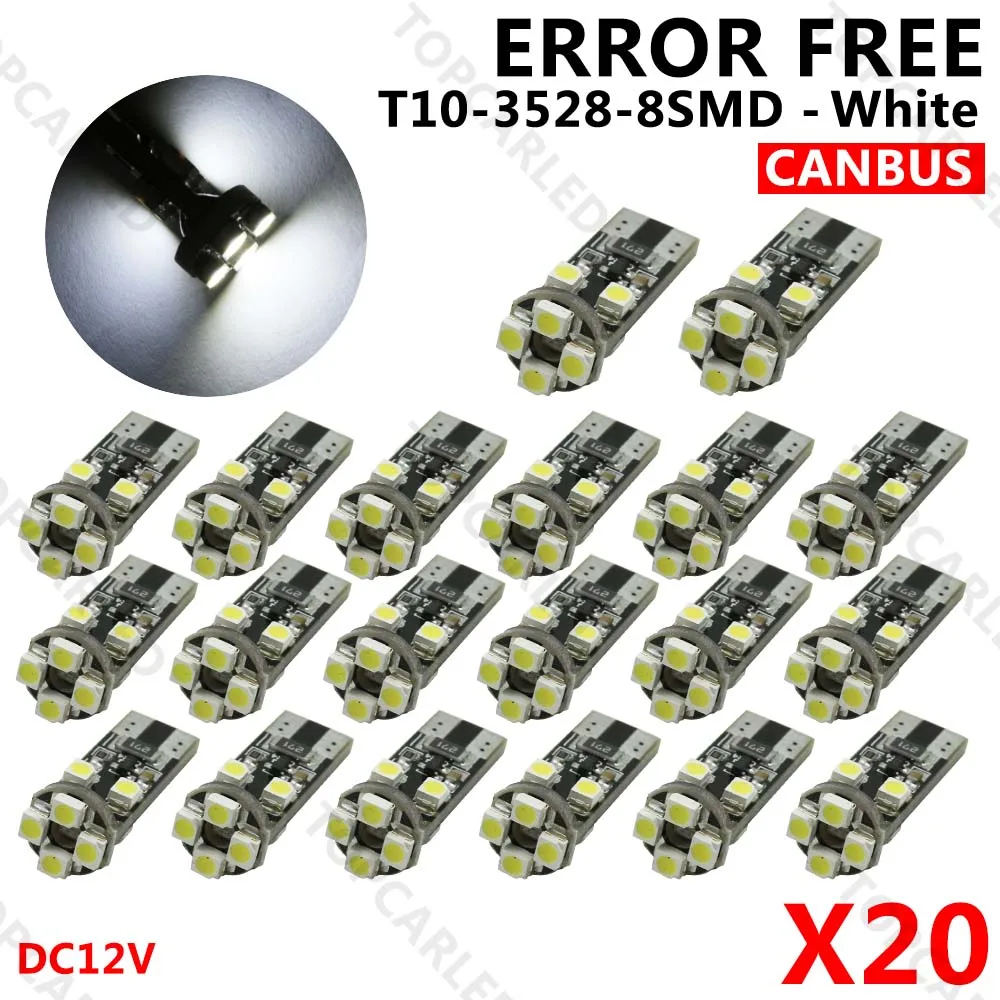 6000K White Car Light T10 W5W Led Wedge Bulb 3030 1SMD Auto Dome Reading Parking Lights Sidemarker Sidelight Lamp Bulbs
6000K White Car Light T10 W5W Led Wedge Bulb 3030 1SMD Auto Dome Reading Parking Lights Sidemarker Sidelight Lamp Bulbs