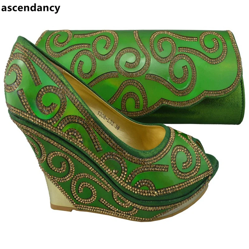 Green Color Shoes and Bag To Match Italian Wedding Shoes and Bag High Heels Elegant Italian Shoe and Bag Set for Party & Wedding
Green Color Shoes and Bag To Match Italian Wedding Shoes and Bag High Heels Elegant Italian Shoe and Bag Set for Party & Wedding
