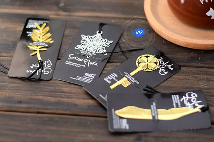 4pcs/lot Beautiful plated metal bookmarks, golden silver Key / Feather / Palm Tree / Snowflake Bookmarks as Book Page Marker
4pcs/lot Beautiful plated metal bookmarks, golden silver Key / Feather / Palm Tree / Snowflake Bookmarks as Book Page Marker