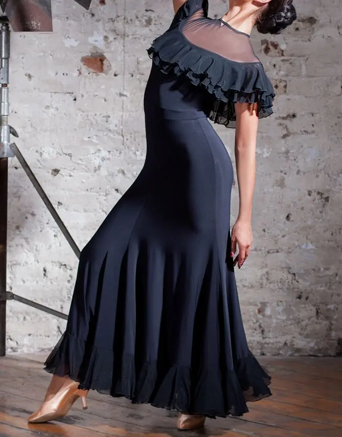 女性標準社交ドレス女の子ノースリーブミルクシルクストレッチダンシング衣装大人ワルツ社交競技ダンスドレス 女性標準社交ドレス女の子ノースリーブミルクシルクストレッチダンシング衣装大人ワルツ社交競技ダンスドレス