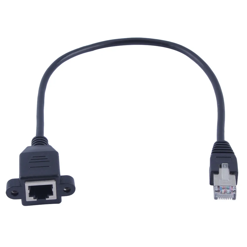 Ethernet Cables Extension Cable RJ45 Male to Female Screw Panel Mount Ethernet LAN Network 30/100cm Optional 100% New Brand
Ethernet Cables Extension Cable RJ45 Male to Female Screw Panel Mount Ethernet LAN Network 30/100cm Optional 100% New Brand