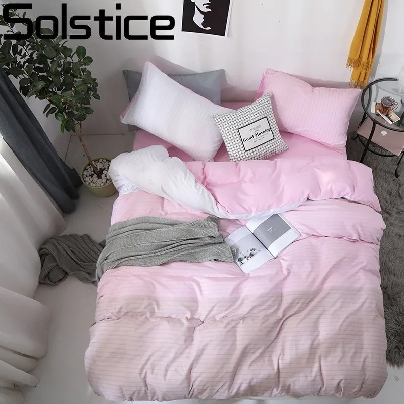 Solstice Stripe Washed Fashion Pink Stitching Bedding Kit Luxury Bedding Sets Duvet Cover Flat Bed Sheet Pillowcase Bed Linings
Solstice Stripe Washed Fashion Pink Stitching Bedding Kit Luxury Bedding Sets Duvet Cover Flat Bed Sheet Pillowcase Bed Linings