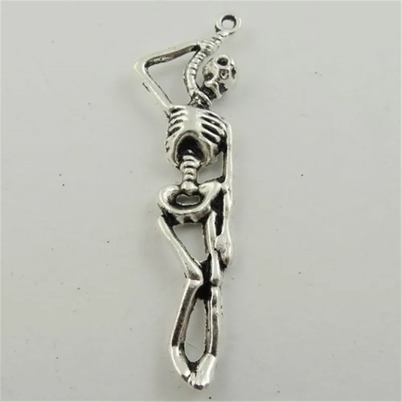 Julie Wang 10pcs Charms Retro Silver Plated Skull Skeleton Body Frame Pendant Handmade Hanging Crafts Jewelry Making Accessories
Julie Wang 10pcs Charms Retro Silver Plated Skull Skeleton Body Frame Pendant Handmade Hanging Crafts Jewelry Making Accessories
