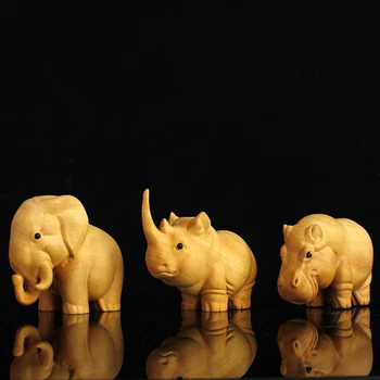 Wooden African Rhino Hippopotamus Elephant statue Figurines Chinese doll Gift Creative statues for decoration
Wooden African Rhino Hippopotamus Elephant statue Figurines Chinese doll Gift Creative statues for decoration