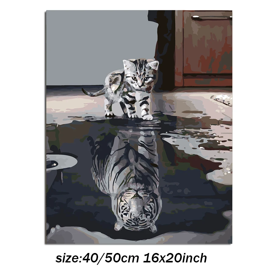 Painting calligraphy Cat Inverted Tiger Diy pictures By Numbers Animal Wall Art Picture Drawing Hand Painted Canvas Coloring
Painting calligraphy Cat Inverted Tiger Diy pictures By Numbers Animal Wall Art Picture Drawing Hand Painted Canvas Coloring