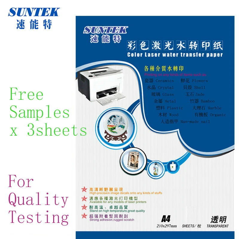 Samples A4 Laser water decals paper stickers for nails water transfer papel transfert nail sticker slide decal paper
Samples A4 Laser water decals paper stickers for nails water transfer papel transfert nail sticker slide decal paper