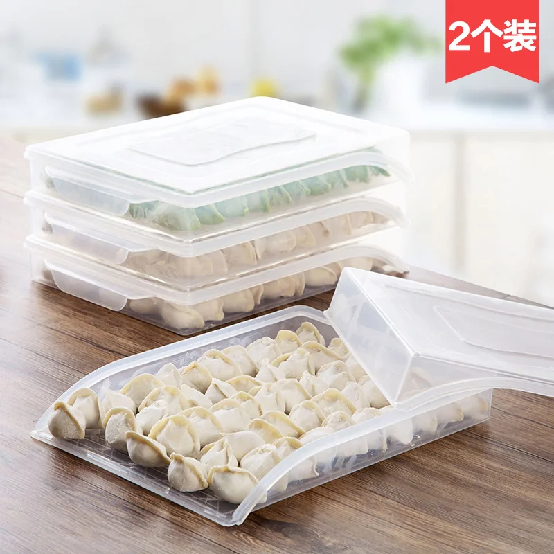 Dumpling tray kitchen refrigerator fresh-keeping box 2 Pack Household boxing frozen dumpling box storage box
Dumpling tray kitchen refrigerator fresh-keeping box 2 Pack Household boxing frozen dumpling box storage box