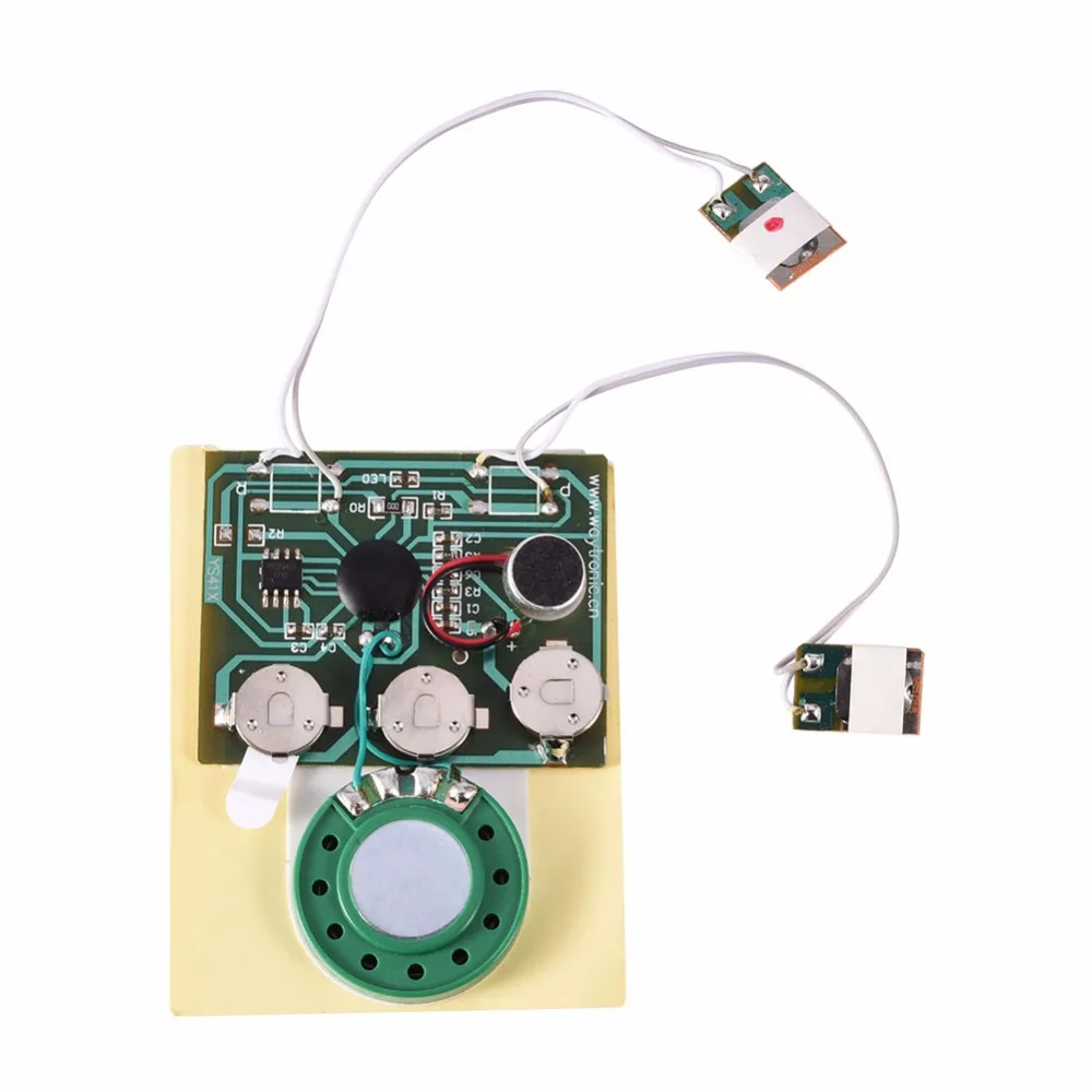 VBESTLIFE 30s Recordable Voice Module Wired Double Button Control Mic Speaker Music Sound Voice Module with Button Battery
VBESTLIFE 30s Recordable Voice Module Wired Double Button Control Mic Speaker Music Sound Voice Module with Button Battery